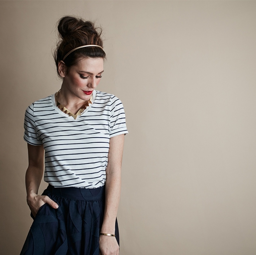 Elizabeth & Clarke striped top "the ash"